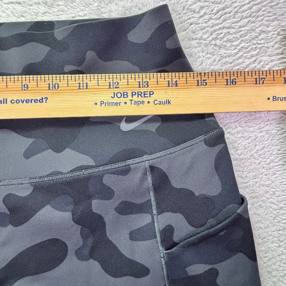 Nike Womens Universa Leggings Large Gray Camo High Rise Dri-FIT Pockets Tights - Picture 4 of 9